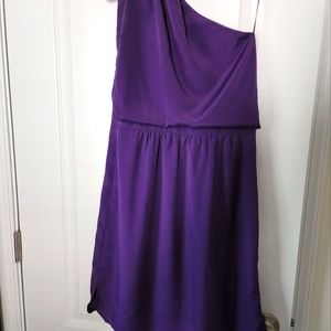 Vince Camuto purple one shoulder dress sz 8